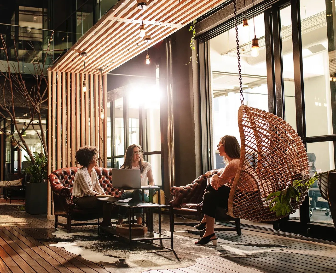 Broker helping a client find the perfect commercial property